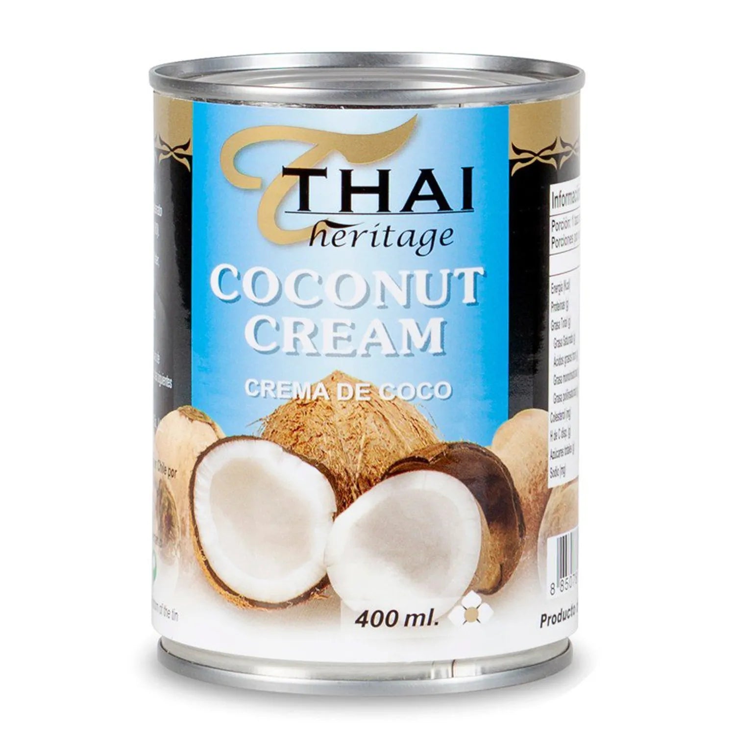 Thai Heritage Crema de coco lata 400 ml x 24 Un
